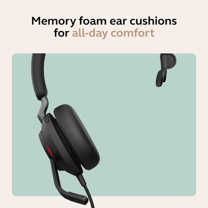 Jabra Evolve2 40 SE - USB-C/A Corded Mono Headset | Certified for UC Platforms |
