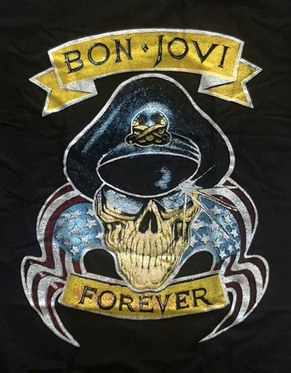 Bon Jovi T Shirt Forever Band Logo Official Black Unisex XL