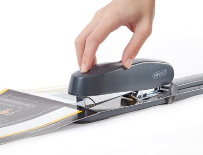 Rapesco R79026A3 790 Long Arm Stapler, 50-Sheet Capacity, Grey