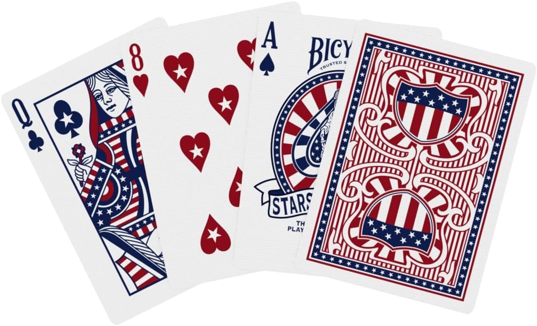 Bicycle Stars and Stripes Playing Card, American Playing Cards, American Flag Design, 1 Deck