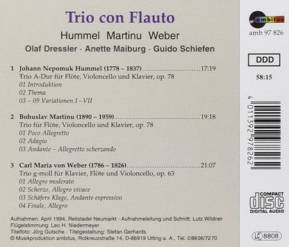 Trio Con Flauto Spielt Hummel