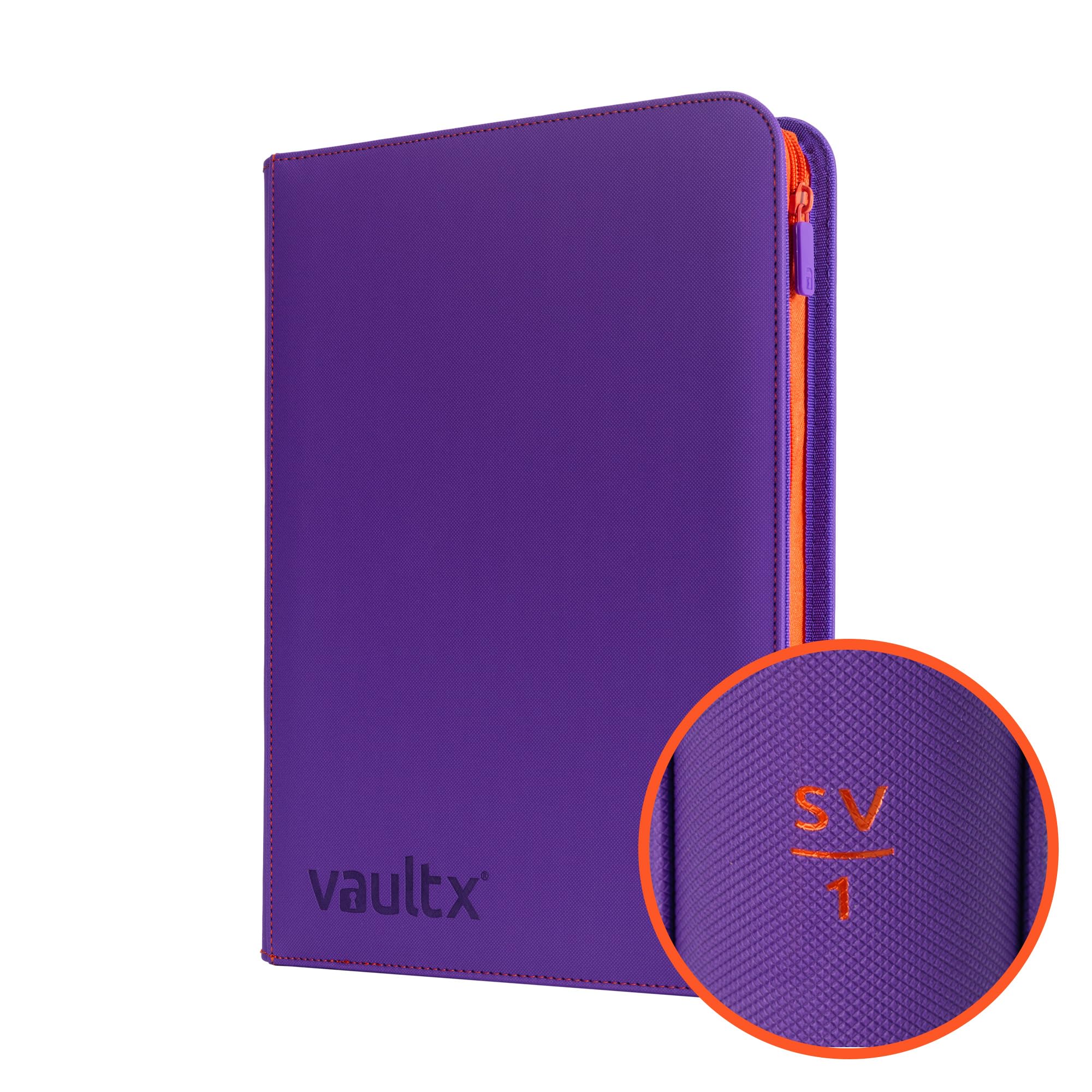 Vault X 9 Pocket Trading Card Zip Binder, 360 Cards, Compatible with Pokemon Scarlet & Violet Base Set, Premium Exo-Tec Album Material, 20 Side-Loading Pages, Folder for Collectible TCG (SV1)