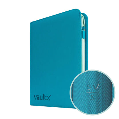 Vault X 9 Pocket Trading Card Zip Binder, 360 Cards, Compatible with Pokemon Scarlet & Violet Temporal Forces Set, Exo-Tec Album Material, 20 Side-Loading Pages, Folder for Collectible TCG (SV5)
