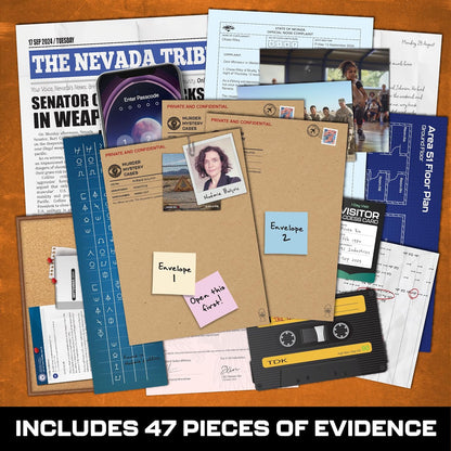 Lucky Egg Murder Mystery Case File Game Murder of an Activist - Detective Game with Realistic Crime Solving Experience (Area 51