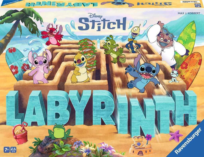 Ravensburger Disney Stitch Labyrinth The Moving Maze Game Family Strategy Board Game for Kids & Adults Age 7 Years Up - 2 to 4 Players