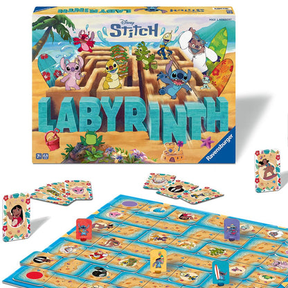 Ravensburger Disney Stitch Labyrinth The Moving Maze Game Family Strategy Board Game for Kids & Adults Age 7 Years Up - 2 to 4 Players