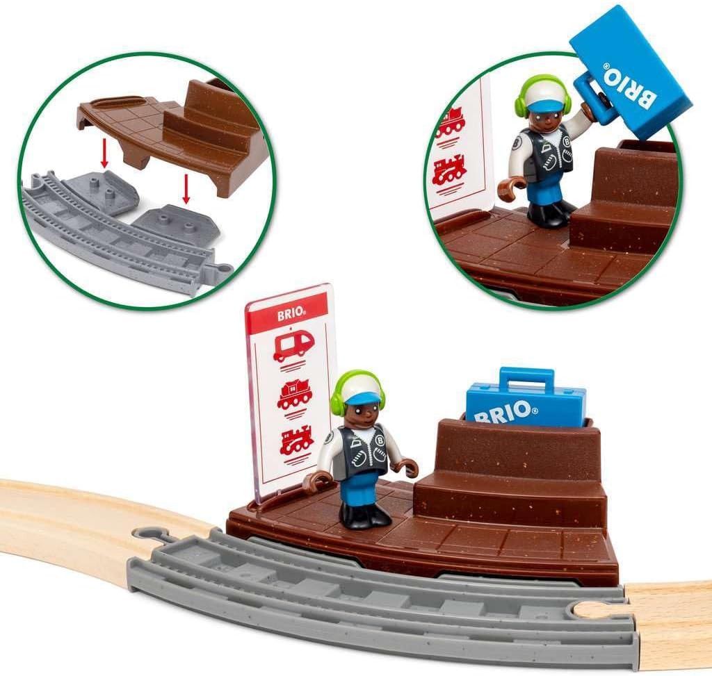 BRIO World - Pullback Train Set for Kids Age 3 Years Up - Railway Accessories and Add Ons
