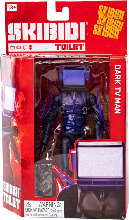Skibidi Toilet Deluxe Dark TV Man Figure Series 2 Collectable Figures, YouTube Animation Sensation, Officially Licensed Merch