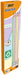 BIC Matite in Grafite Evolution Pastel con Gomma per Cancellare e Mina HB Resistente agli Urti - 4 Diversi Colori del Fusto, Pacco da 12