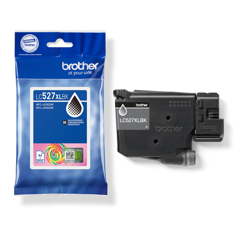 Brother LC527XLBK | Cartuccia ink | Colore Nero | da 3000 pagine | per stampanti MFCJ4350DW / MFCJ4550DW