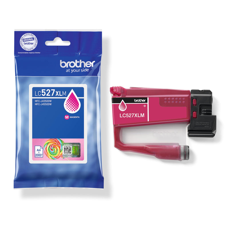 Brother LC527XLM | Cartuccia ink | Colore Magenta | da 2000 pagine | per stampanti per stampanti MFCJ4350DW / MFCJ4550DW