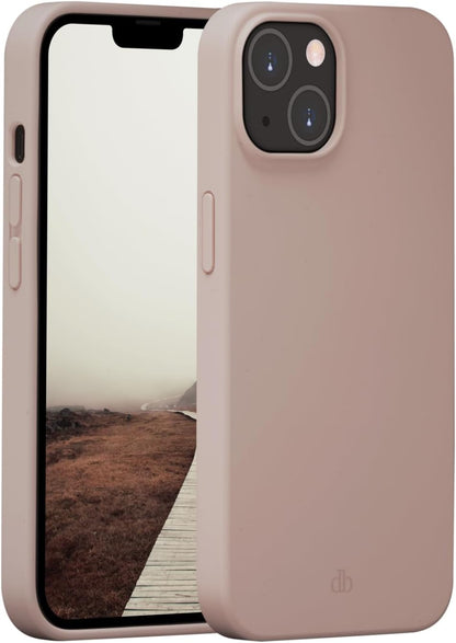 dbramante1928 Costa Rica – Custodia morbida in silicone antiurto con materiali plastici riciclati e riciclabili certificati GRS - per iPhone 14 - Rosa