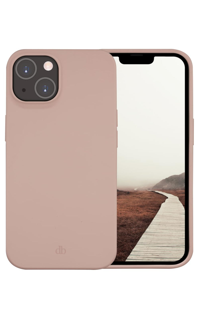dbramante1928 Costa Rica – Custodia morbida in silicone antiurto con materiali plastici riciclati e riciclabili certificati GRS - per iPhone 14 - Rosa