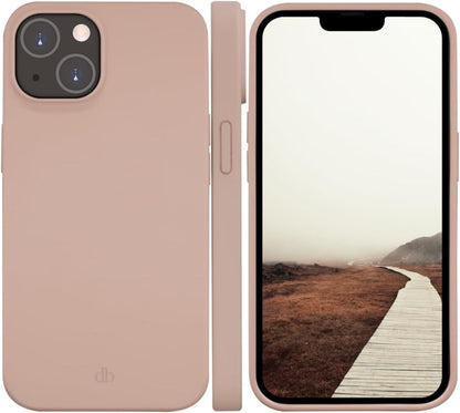 dbramante1928 Costa Rica – Custodia morbida in silicone antiurto con materiali plastici riciclati e riciclabili certificati GRS - per iPhone 14 - Rosa