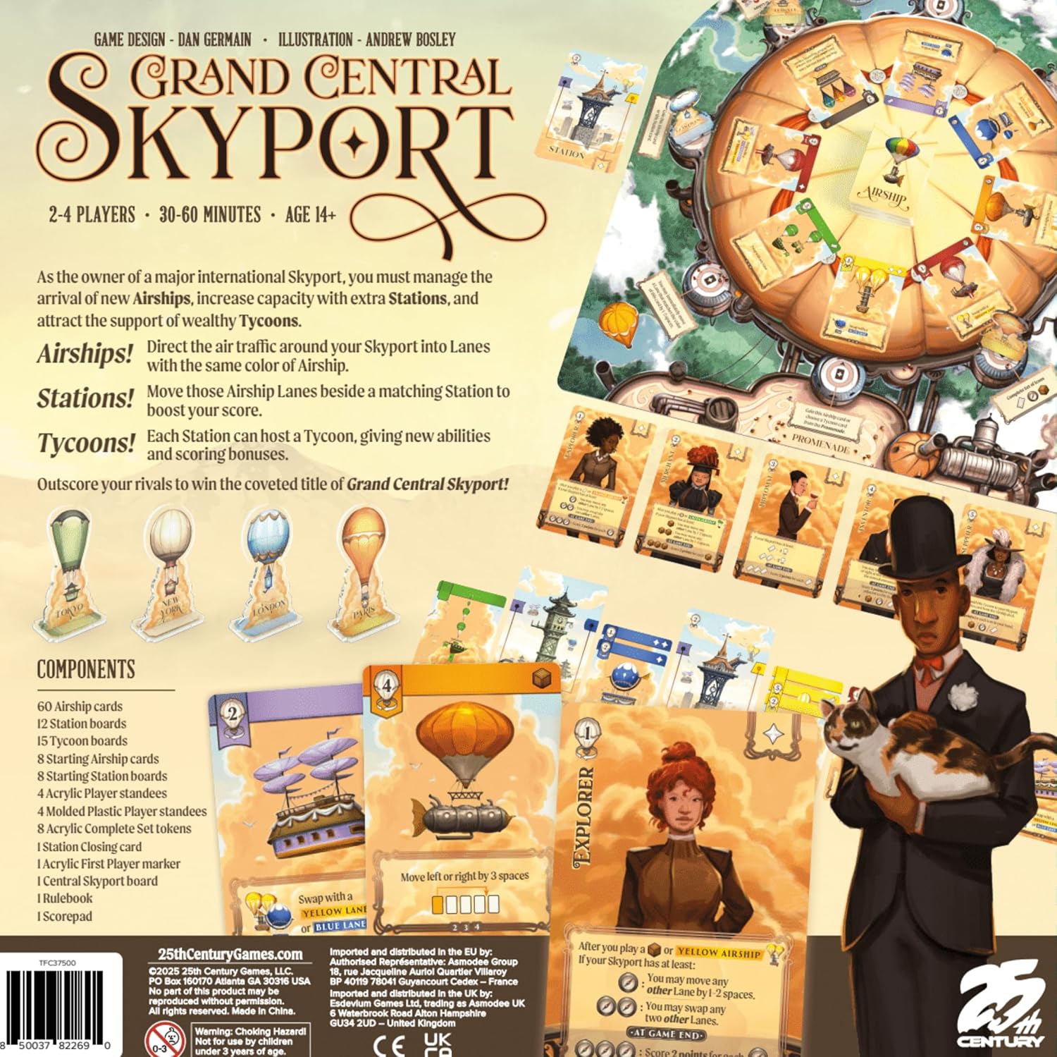 25th Century Games, Grand Central Skyport - for Ages 14 and Up, 2 to 4 Players