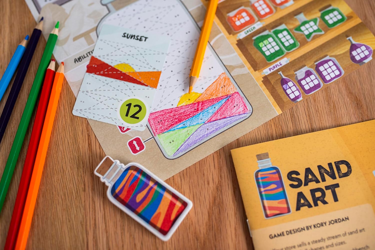 25th Century Games Sand Art – Color Pattern Drawing Strategy Game Ages 10+ | 2–4 Players | 25–45 Min Playtime