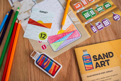 25th Century Games Sand Art – Color Pattern Drawing Strategy Game Ages 10+ | 2–4 Players | 25–45 Min Playtime