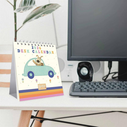 2026 Boofle Desk Calendar Month to View Layout by Portico Designs Ltd