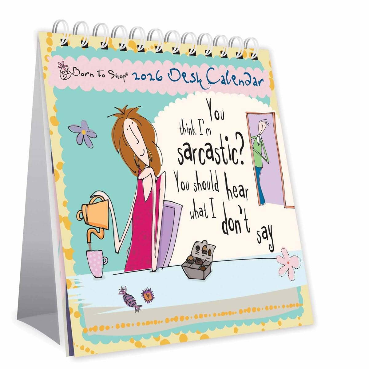 2026 Born to Shop Desk Calendar