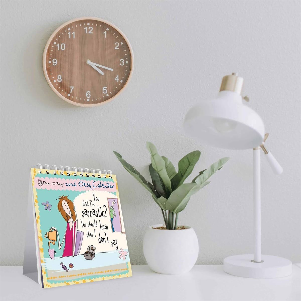 2026 Born to Shop Desk Calendar
