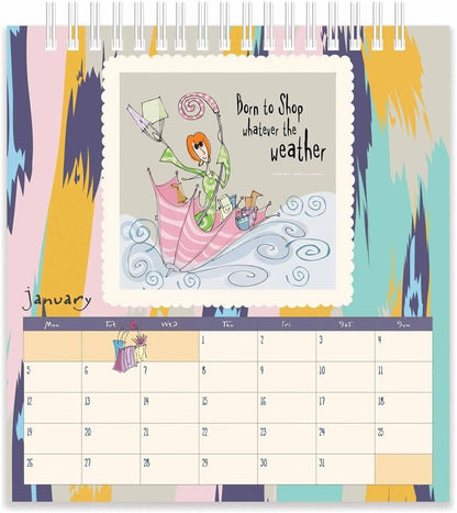 2026 Born to Shop Desk Calendar