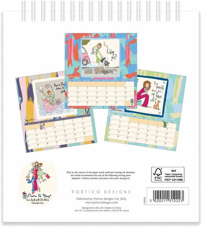 2026 Born to Shop Desk Calendar
