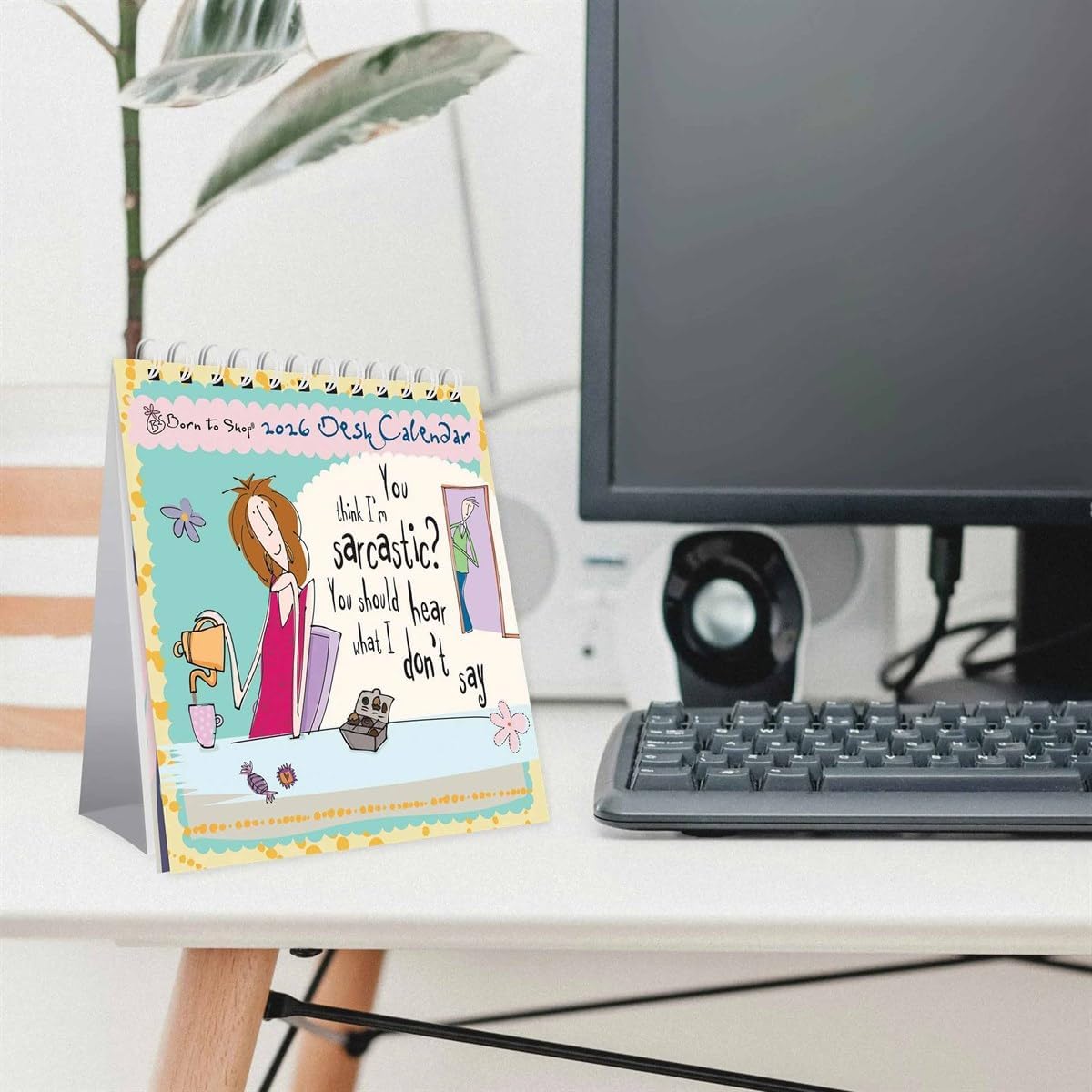 2026 Born to Shop Desk Calendar