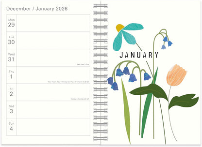 2026 Caroline Gardner Posie A5 Wiro Diary