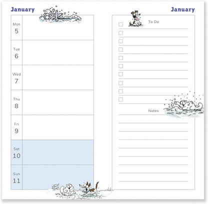 2026 Simon's Cat Slim Diary Week to View by Portico Designs Ltd