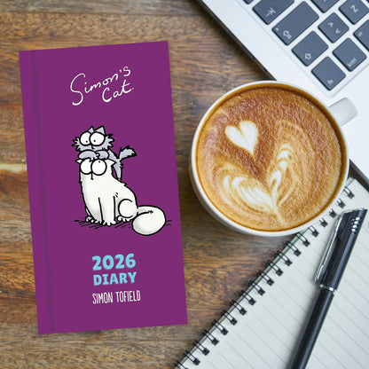 2026 Simon's Cat Slim Diary Week to View by Portico Designs Ltd