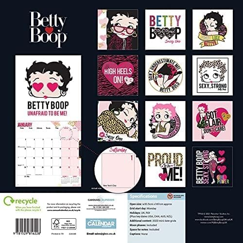Betty Boop Calendario ufficiale 2022 con magnete da frigorifero Betty Boop