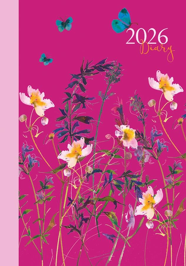 Carousel Worldwide, Delicate Watercolour Flowers 2026 Diary Planner