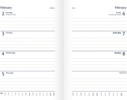 Carousel Worldwide, Hedgehog and Toadstools 2026 A6 Diary Planner