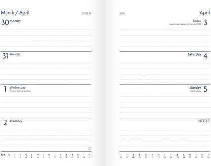 Carousel Worldwide, Hedgehog and Toadstools 2026 A6 Diary Planner