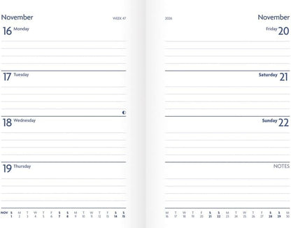 Carousel Worldwide, Hedgehog and Toadstools 2026 A6 Diary Planner