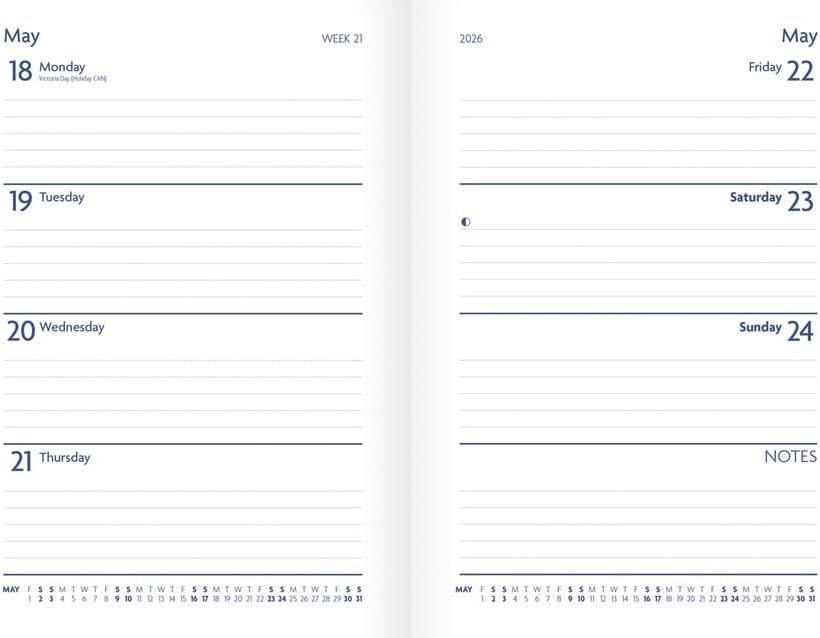 Carousel Worldwide, Cottage 2026 A5 Diary