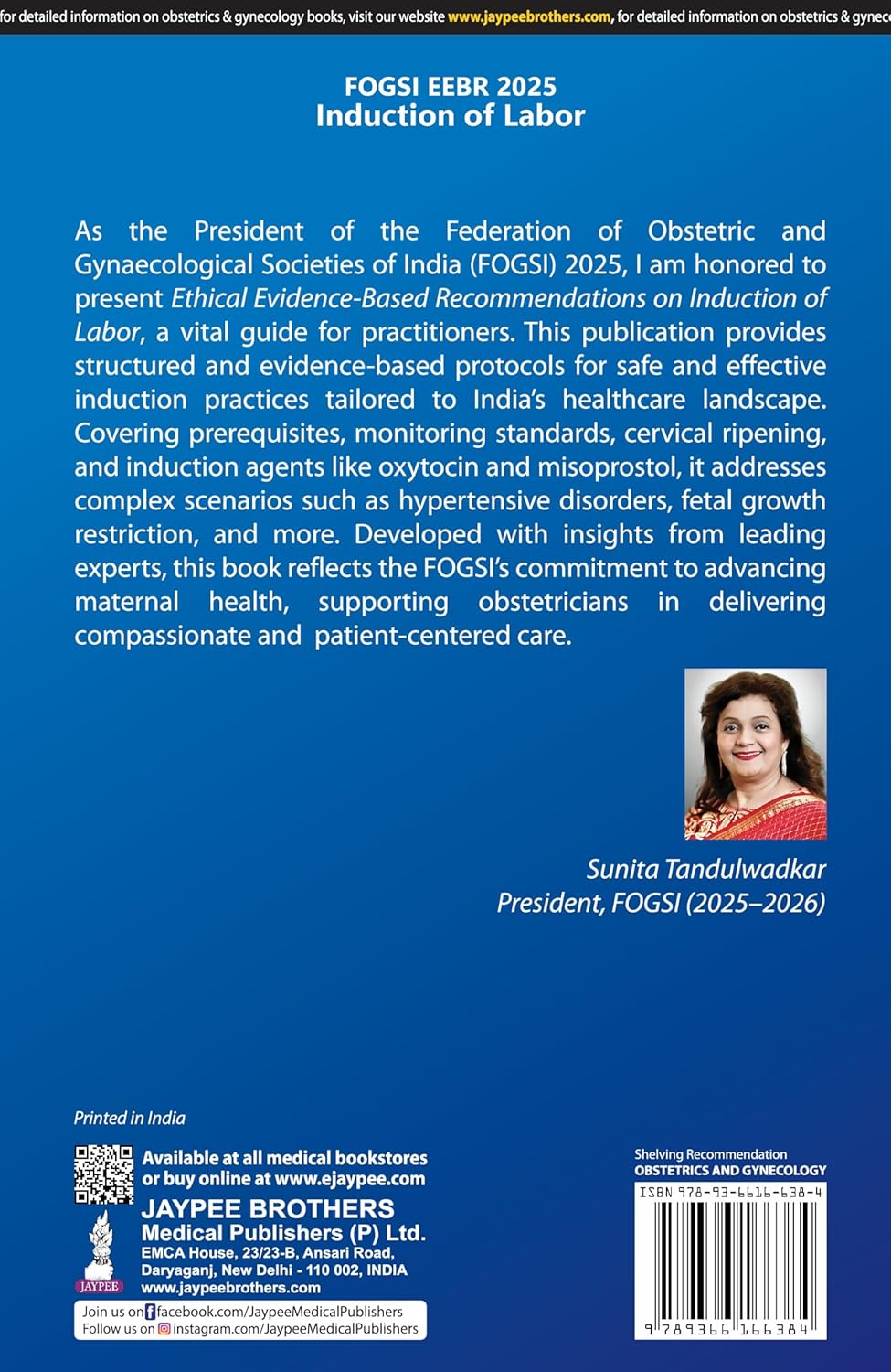 FOGSI EEBR 2025: Ethical Evidence-Based Recommendations: Induction of Labor