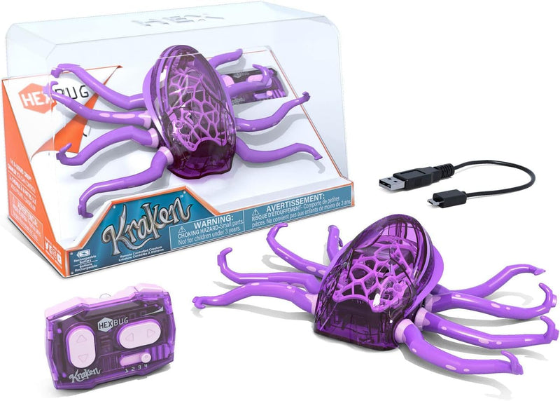 Hex Bots 20153066 Remote Control Kraken, Purple