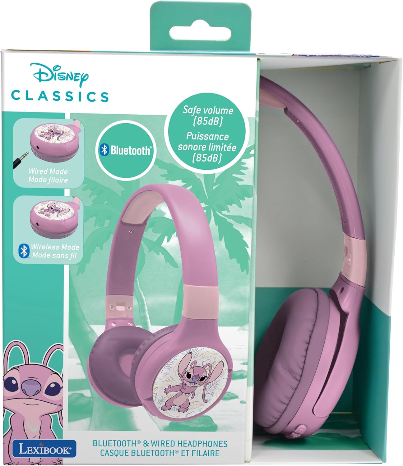 Lexibook - 2 In 1 Headphones  Angel (Hpbt010D1)