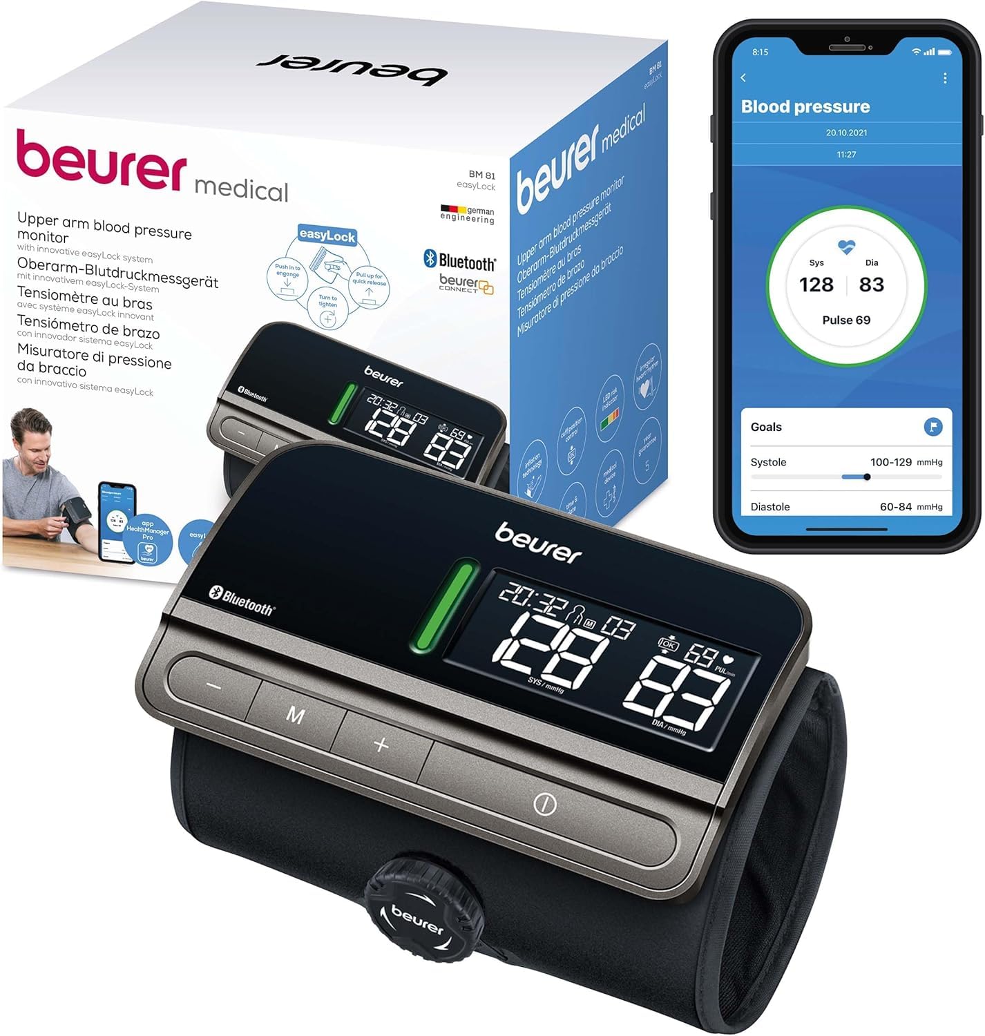 Beurer - Bm 81 Easylock - Blood Pressure Monitor -  5 Years Warranty