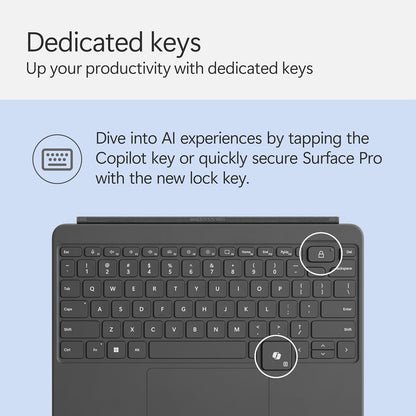 Microsoft Surface Pro 12-inch Keyboard with Slim Pen | Compatible with Surface Pro (1st Edition) | Slate