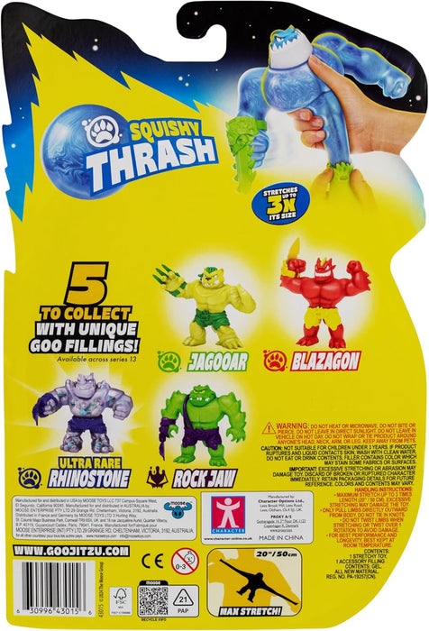 Heroes of Goo Jit Zu Meteor Madness, Stretchy Thrash Action Figure, With Unique Squishy Goo Filling & Battle Gauntlet
