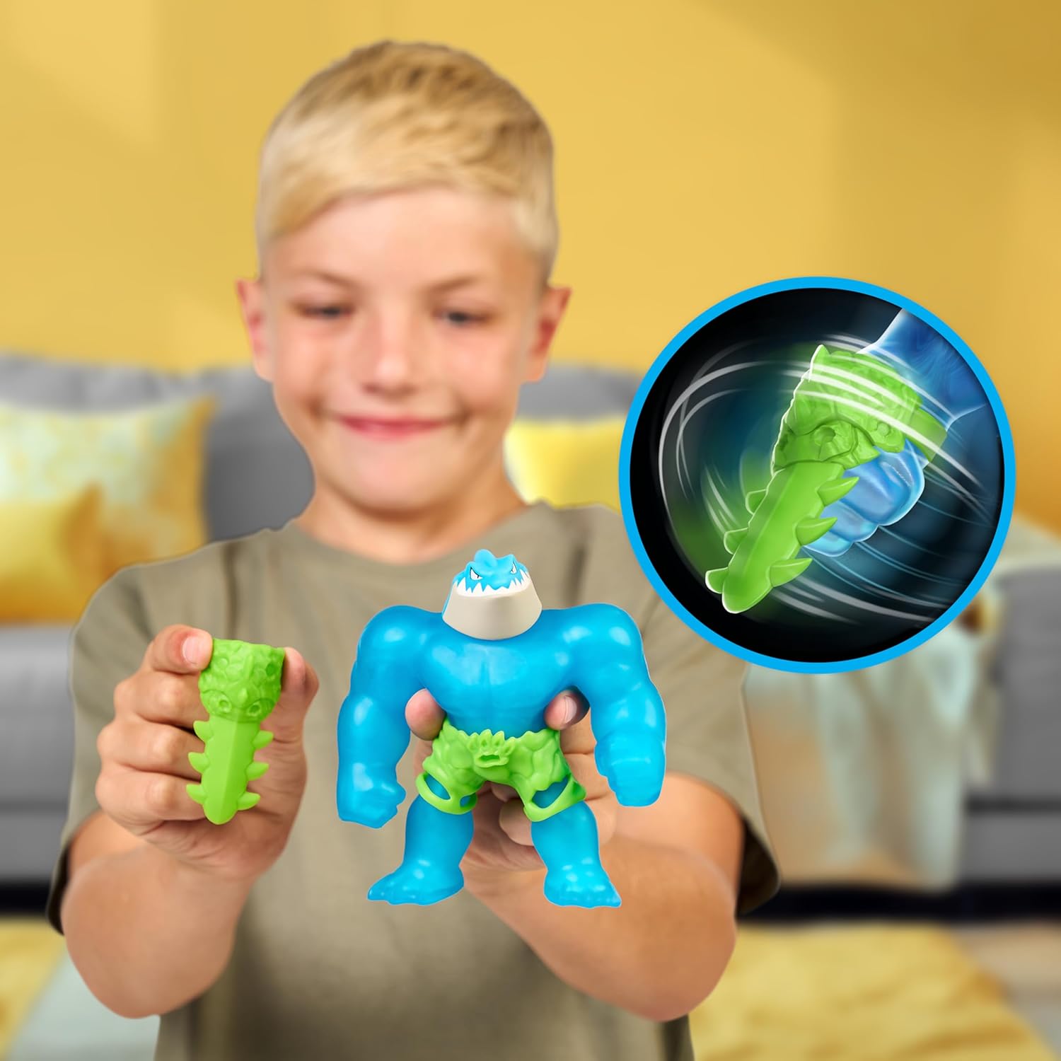 Heroes of Goo Jit Zu Meteor Madness, Stretchy Thrash Action Figure, With Unique Squishy Goo Filling & Battle Gauntlet