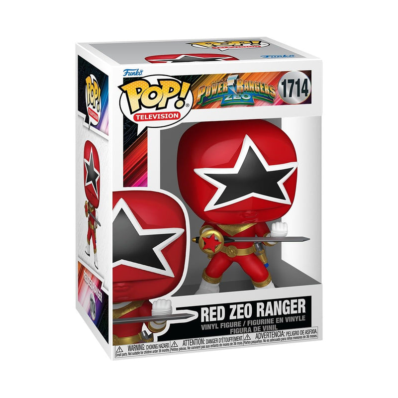 Power Rangers Generations (Tommy) Pop! Movies Vinyl Figures Zeo - Red Ranger 9 Cm