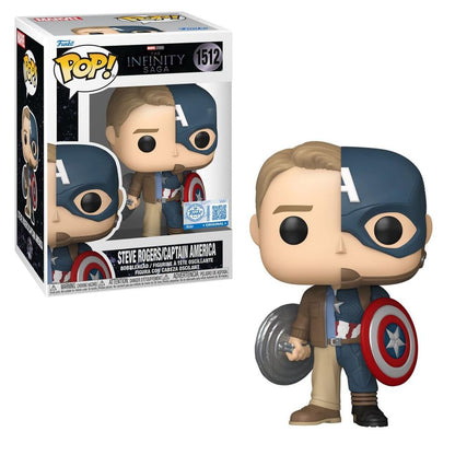Funko Marvel: Infinity Saga - Cap/Steve Split Pop RS Vinyl Figure