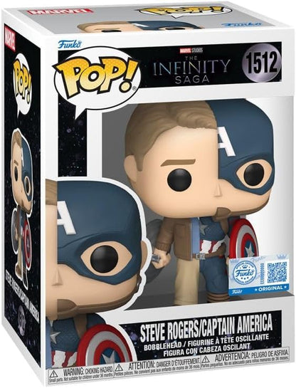 Funko Marvel: Infinity Saga - Cap/Steve Split Pop RS Vinyl Figure