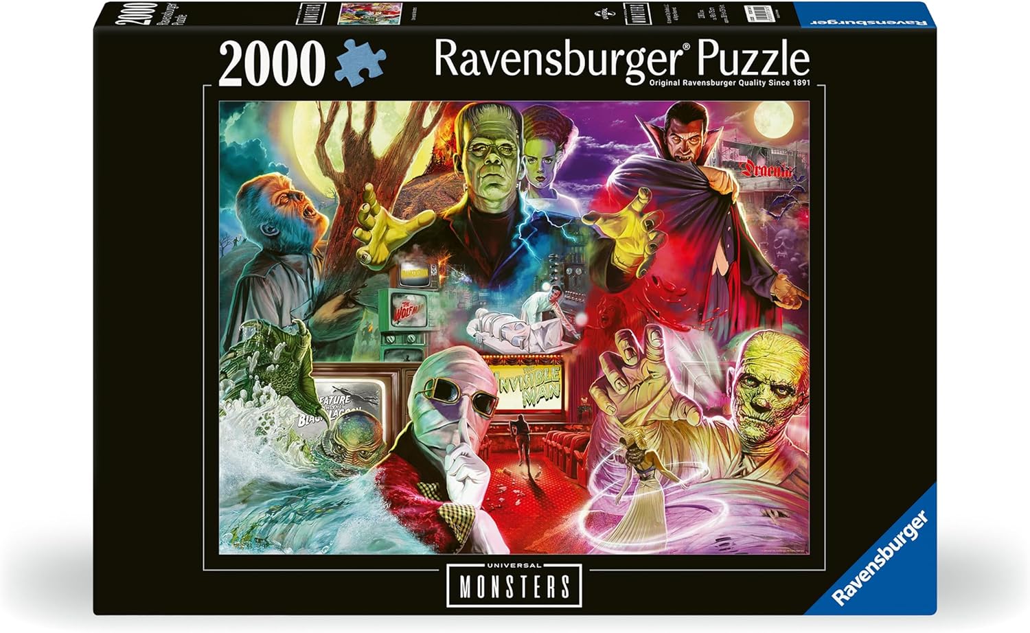 Universal Monsters Jigsaw Puzzle (2000 Pieces)