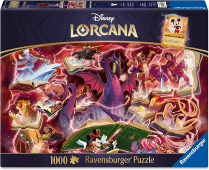 Erwachsenenpuzzle 1000 Teile - Disney Lorcana - Glimmers of The Realm: Ruby