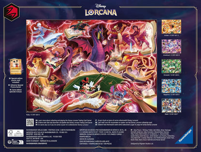 Erwachsenenpuzzle 1000 Teile - Disney Lorcana - Glimmers of The Realm: Ruby