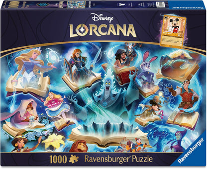 Erwachsenenpuzzle 1000 Teile - Disney Lorcana - Glimmers of The Realm: Sapphire